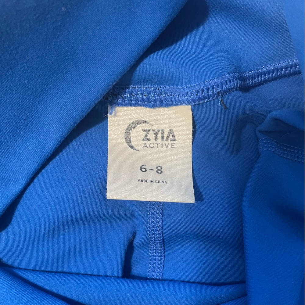 Zyia Blue Confluence Leggings Sz 6-8 - Picture 10 of 11